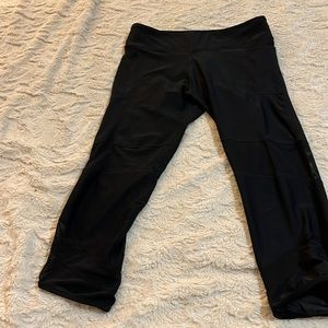 R8 ACTIVEWEAR Hidden Waist Pocket Side  Pockets Mech Details Black Leggings L